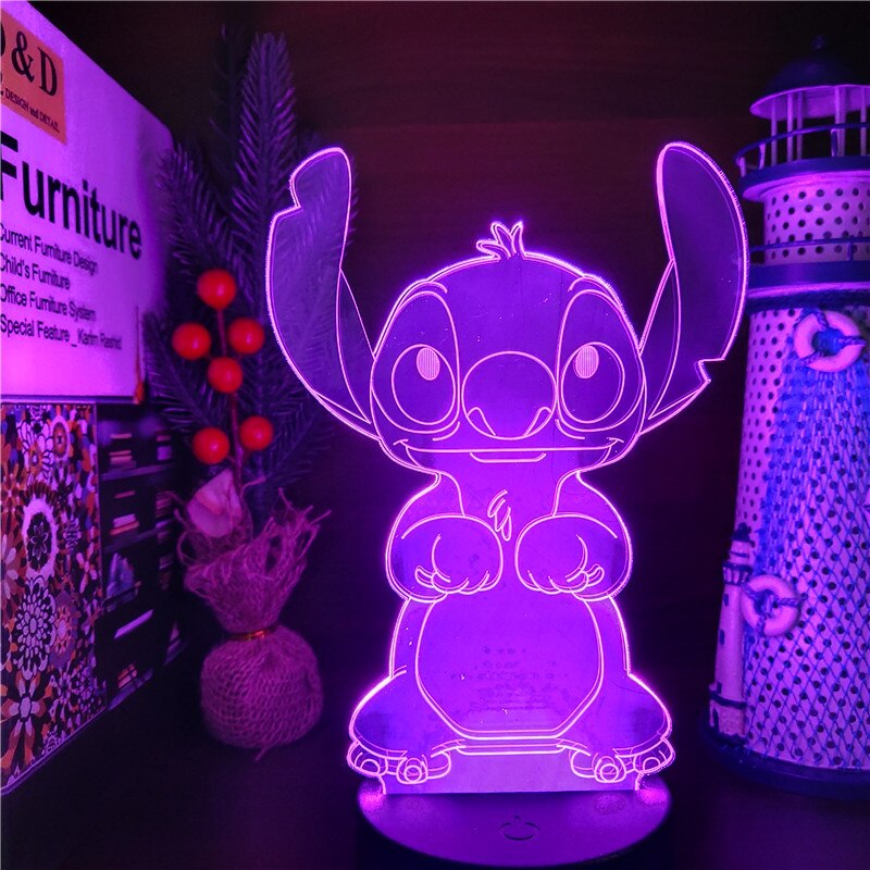 Lilo & Stitch LED Lampe (7 verschiedene Farben)