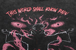 Lade das Bild in den Galerie-Viewer, Vintage Oversize Naruto &quot;This World Shall Know Pain&quot; T-Shirt im Washed-Look
